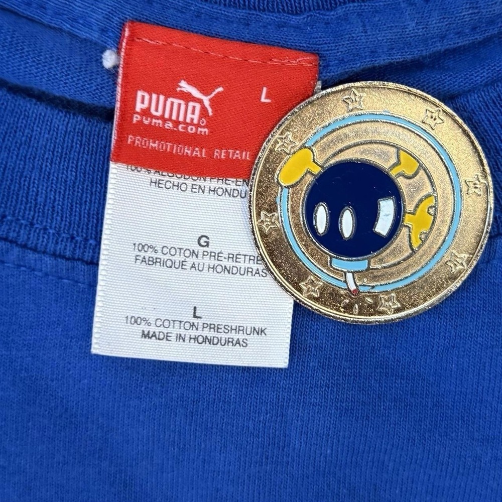 Vintage Puma Futbol Italia Campioni Del Mondo Signature T-Shirt Adult Large Y2K - Picture 4 of 4